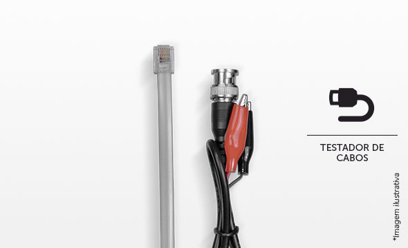 Testador de Cabos RJ45 e RJ11