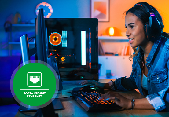 Porta Gigabit Ethernet