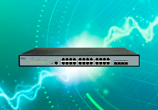 C&acirc;meras de seguran&ccedil;a sendo alimentadas por um switch PoE