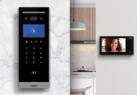 Câmera integrada para comunicação e monitoramento