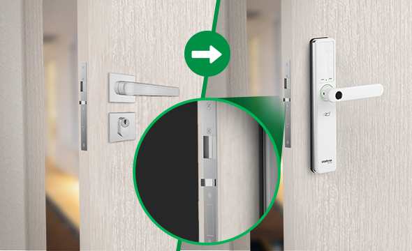 Fácil instalação com mecanismo padrão ABNT