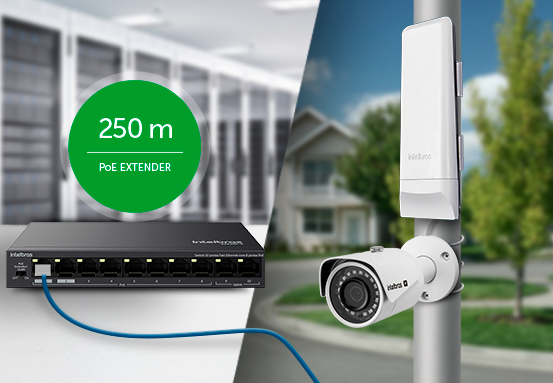 Câmera conectada a longa distância