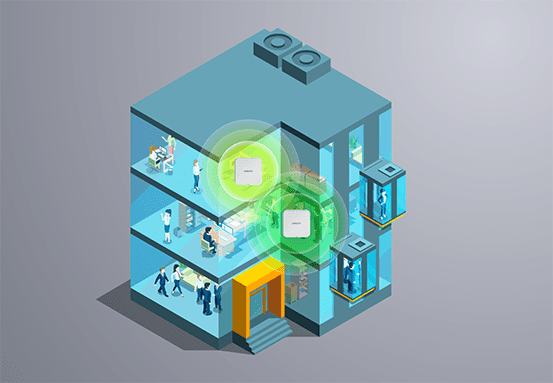 Demonstração da tecnologia BSS Coloring reduzindo interferências