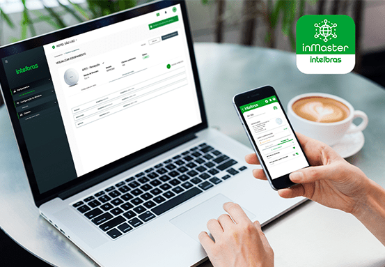 Tela do software de gerenciamento em nuvem inMaster