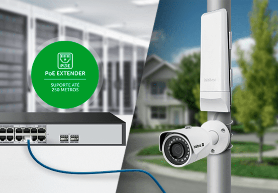 Maior alcance PoE
