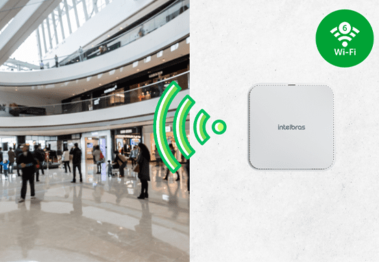 Ilustração da tecnologia Wi-Fi 6 conectando múltiplos dispositivos