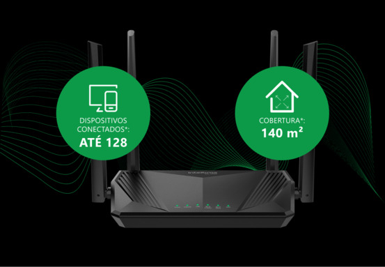 Casa com ampla cobertura de sinal Wi-Fi