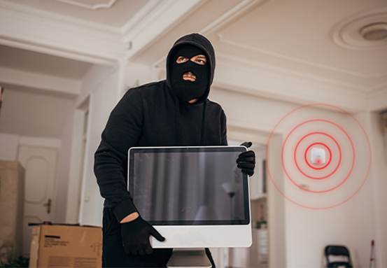 Sirene integrada para alertar imprevistos