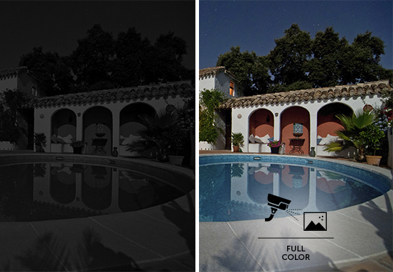 Exemplo de imagem noturna colorida de alta performance