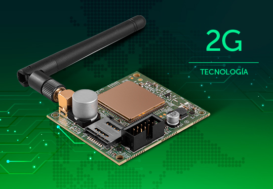 Antena e chip de celular representando a comunicação 2G