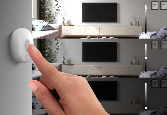 Controle simplificado com apenas um botão