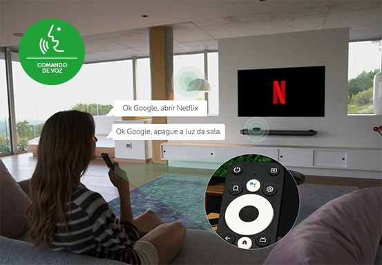 Controle remoto com Google Assistente