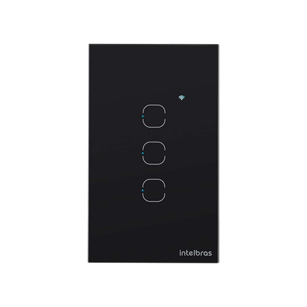 Interruptor touch inteligente zigbee ezs 1003 intelbras