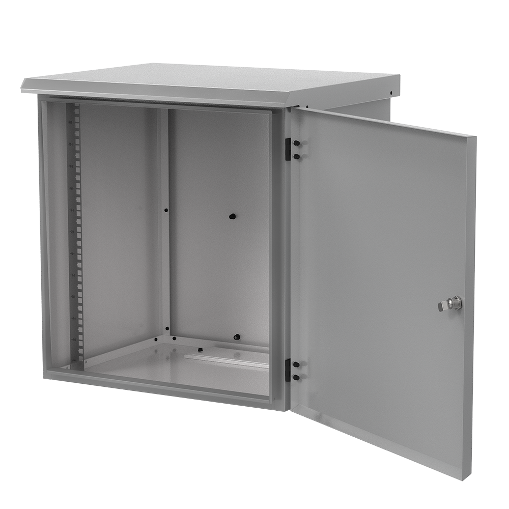 Visão interna do Rack Outdoor 12U RO 1247