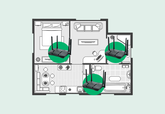 Tecnologia Easymesh para expansão de rede