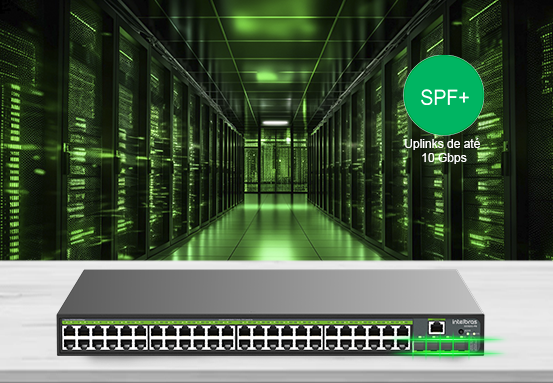 Conex&otilde;es de alta velocidade com portas SFP+