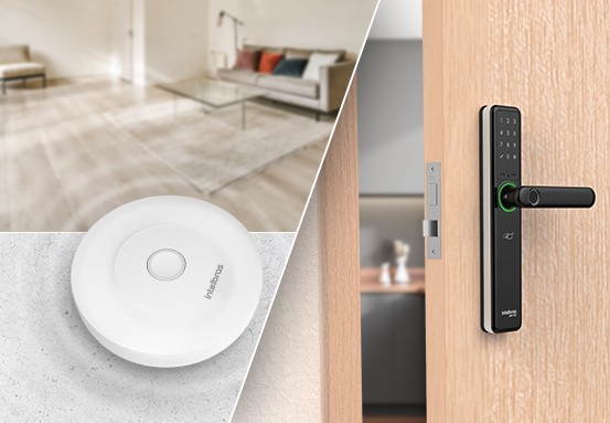 Abertura de fechadura digital inteligente remotamente