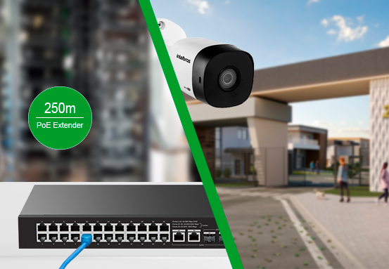 Conexão de Longo Alcance com PoE Extender