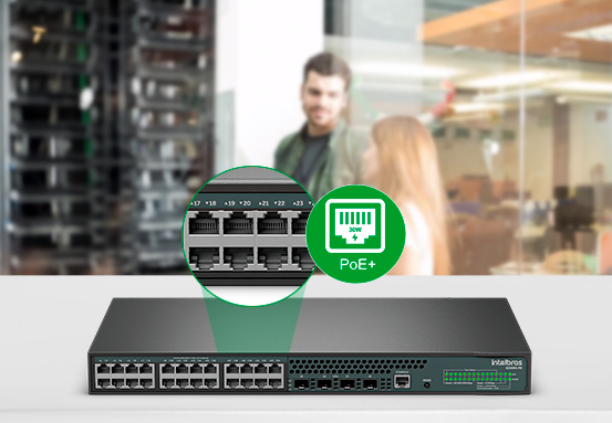 Tecnologia PoE+ para Simplificar Instala&ccedil;&otilde;es