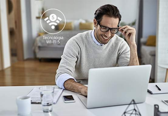 Ícone da tecnologia Wi-Fi 5 AC 1200