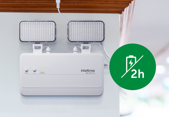 Relógio indicando 2 horas, simbolizando a autonomia da bateria.