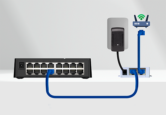 Flexibilidade de instala&ccedil;&atilde;o com alimenta&ccedil;&atilde;o PoE Passivo