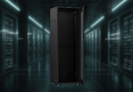 Estrutura robusta e resistente do rack