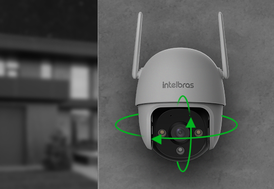 Campo de visão 360 graus da câmera