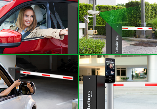 Demonstração de fácil acionamento da cancela por controle remoto