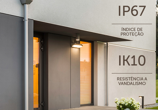 Câmera resistente com proteção antivandalismo e à prova d'água