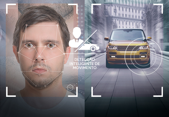 Ilustração da Detecção Inteligente de Movimento