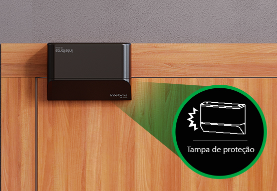 Fechadura com tampa de proteção em alumínio