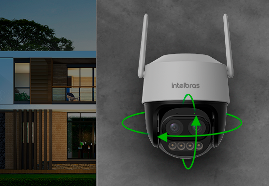 Câmera girando para seguir uma pessoa