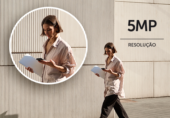 Resolução de 5 MP