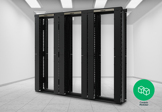 Rack adapt&aacute;vel e modular para diferentes cen&aacute;rios