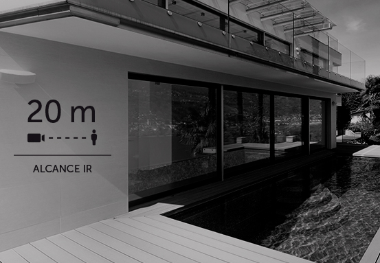 Visão noturna da câmera