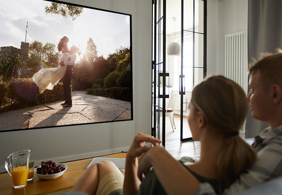 TV exibindo imagem em alta defini&ccedil;&atilde;o