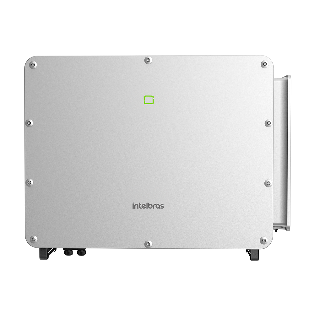 Visão frontal do Inversor On Grid Trifásico 75kW 220V AFCI