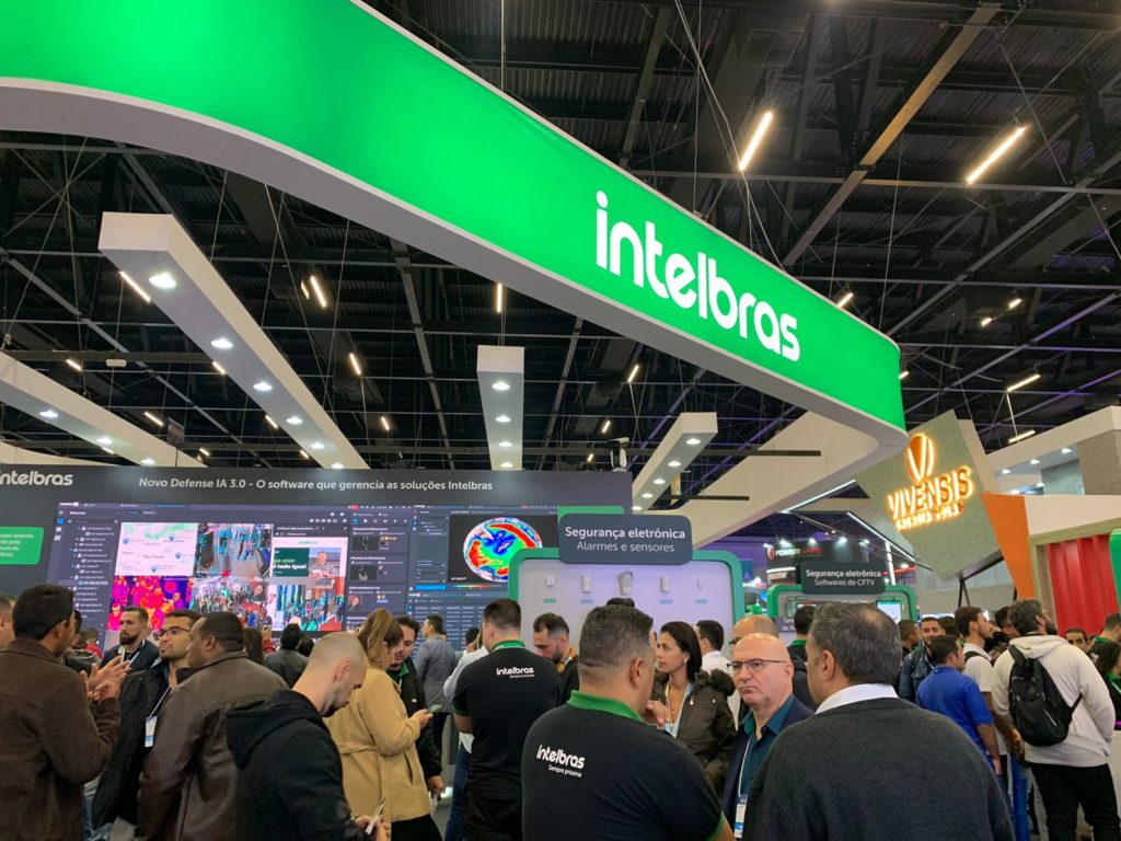 Estande da Intelbras na Exposec 2023