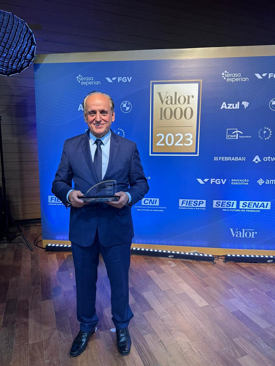 Altair Silvestri, CEO da Intelbras na cerimônia do Prêmio Valor 1000
