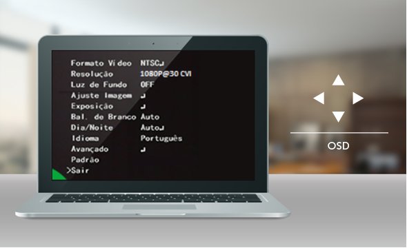 multirecursos com menu OSD câmera infravermelho HDCVI 4MP VHD 3420 D G4