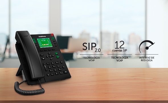 12 cuentas SIP e interfaz de red Gigabit Ethernet 