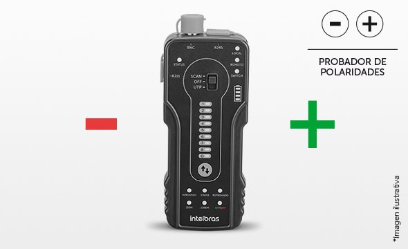 Tester de redes con busca par Intelbras