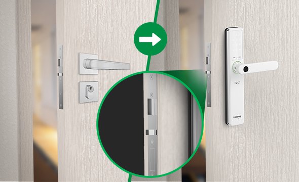 Fechadura Digital de Embutir Intelbras IFR 7000 Branca - Yamamotto