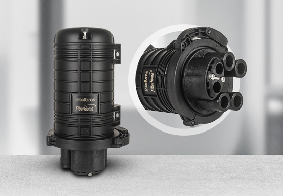 Caixa Emenda Óptica Vedação Mecânica 24-144FO XFCEO 5004M | Intelbras